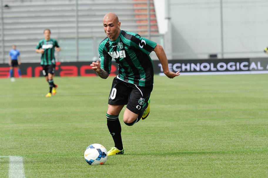 L&#39;attaccante Simone Zaza, in compartecipazione tra il Sassuolo e la Juventus